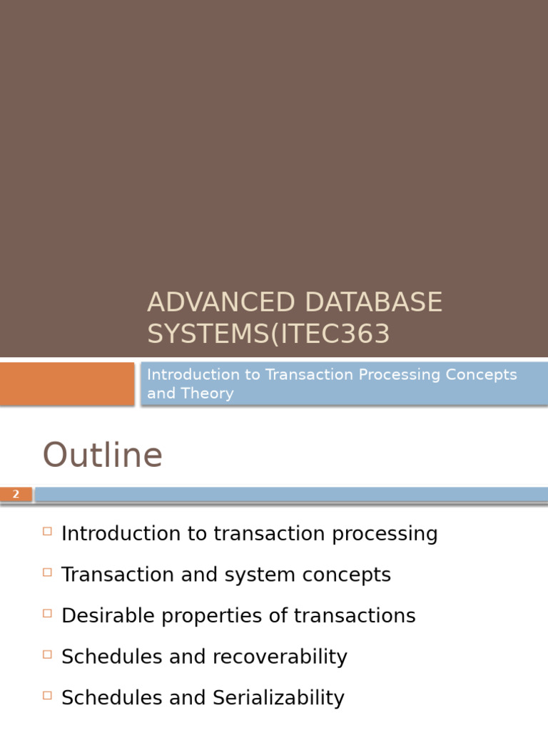 Transaction Processing in Databases | PDF | Database Transaction ...