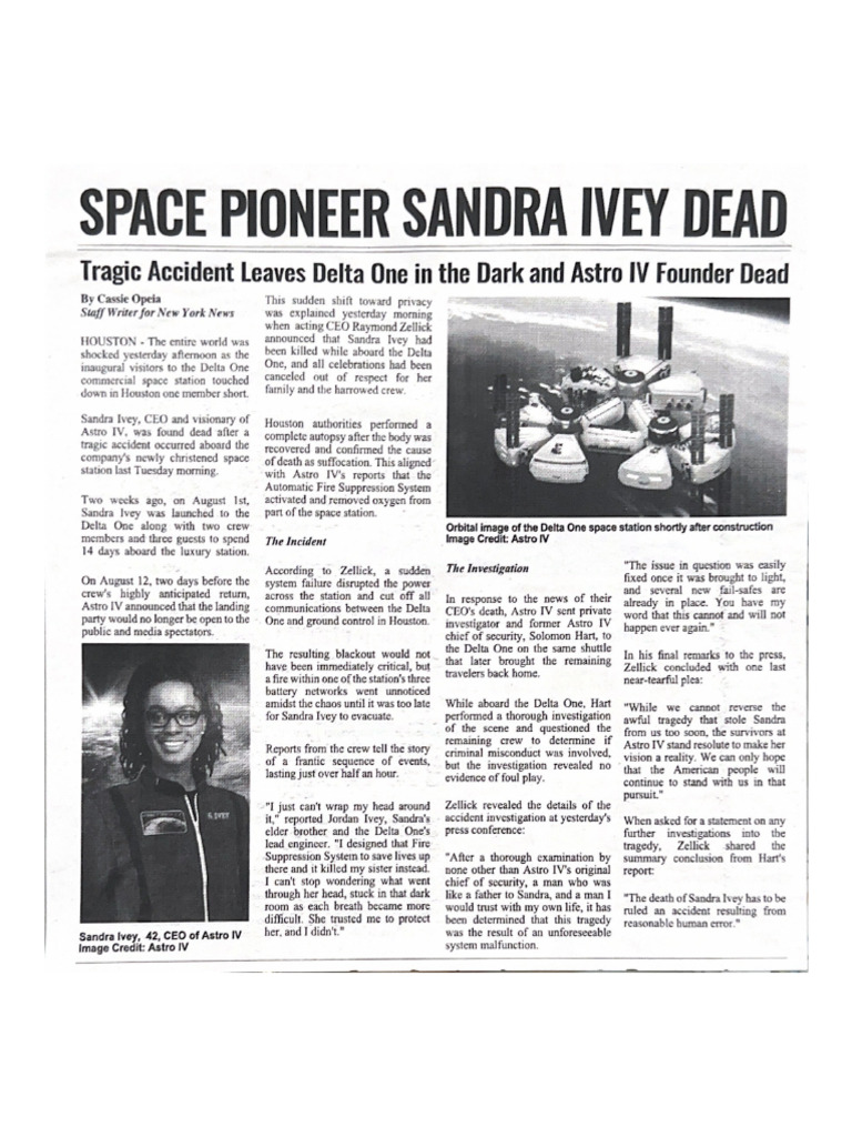 Artículo Sobre La Muerte de Sandra Ivey | PDF