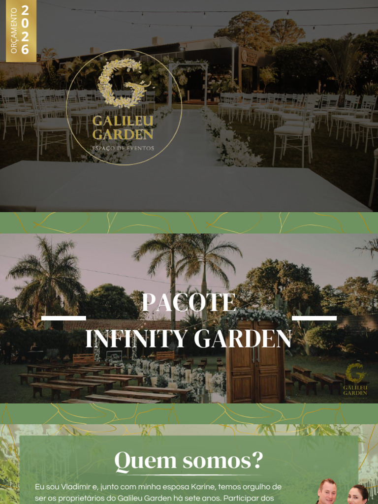 Pacote Infinity Garden para Eventos | PDF