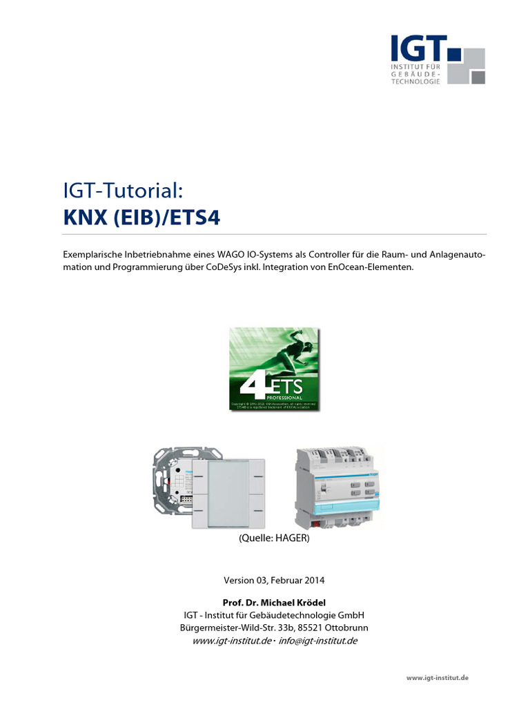 Tutorial KNX-ETS4 | PDF