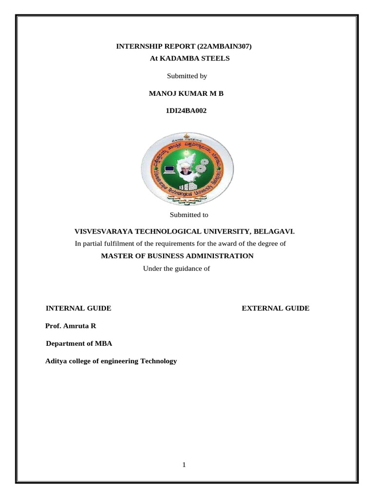 INTERNSHIP M | PDF | Steel | Swot Analysis