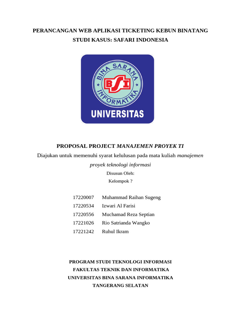 Makalah Manajemen Proyek TI | PDF