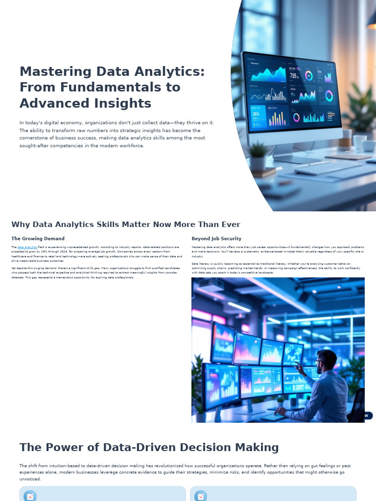 Data Analytics Mastery: Skills & Insights | PDF | Analytics | Data Analysis