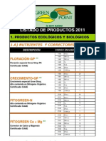 Listado Productos 2012 - EnERO