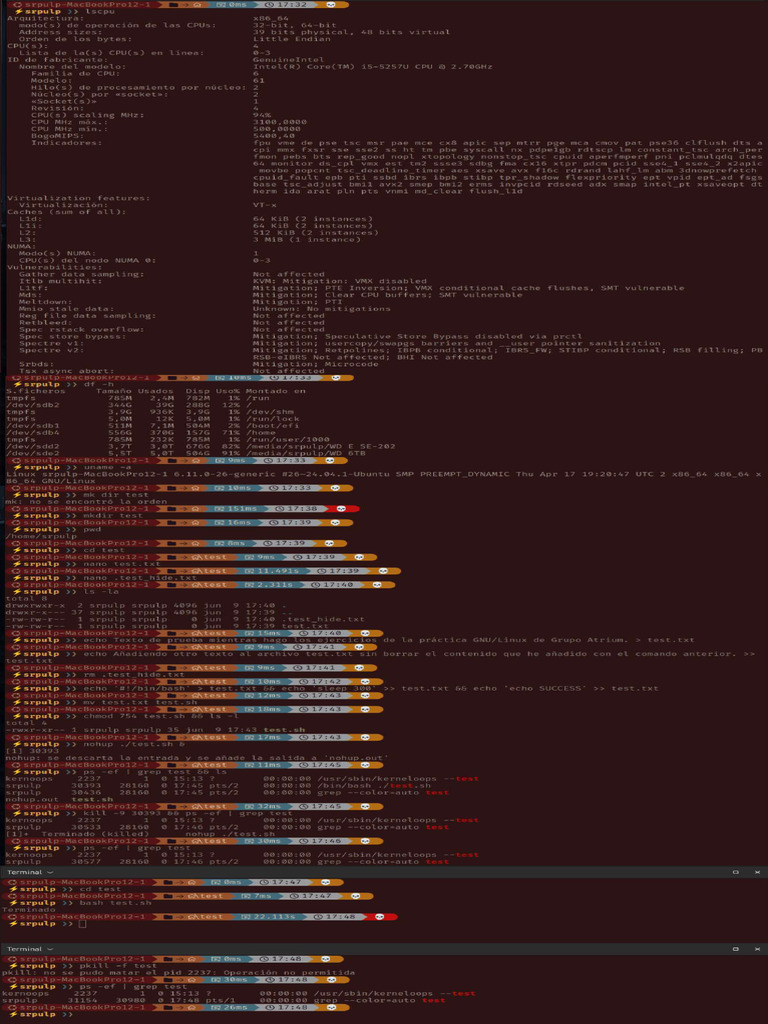 Comandos Terminal Compressed | PDF
