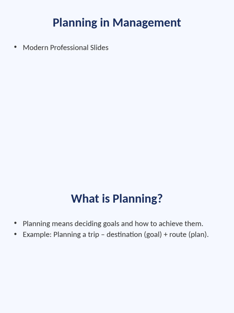Planning Modern Template | PDF