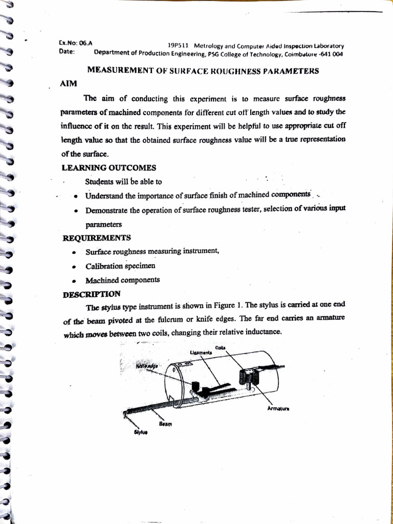 Surface Roughness Measurement Techniques | PDF | Surface Roughness ...