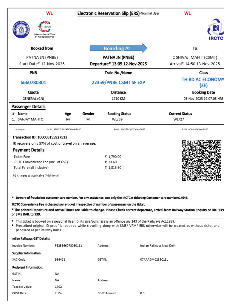 6660780301 | PDF | Identity Document | Payments