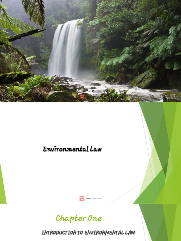 Introduction to Environmental Law | PDF | Environmental Law ...