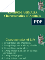 Kingdom Animalia Characteristics of Animals