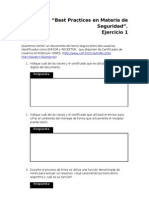 Best Practices en Materia de Seguridad Enunciado 1