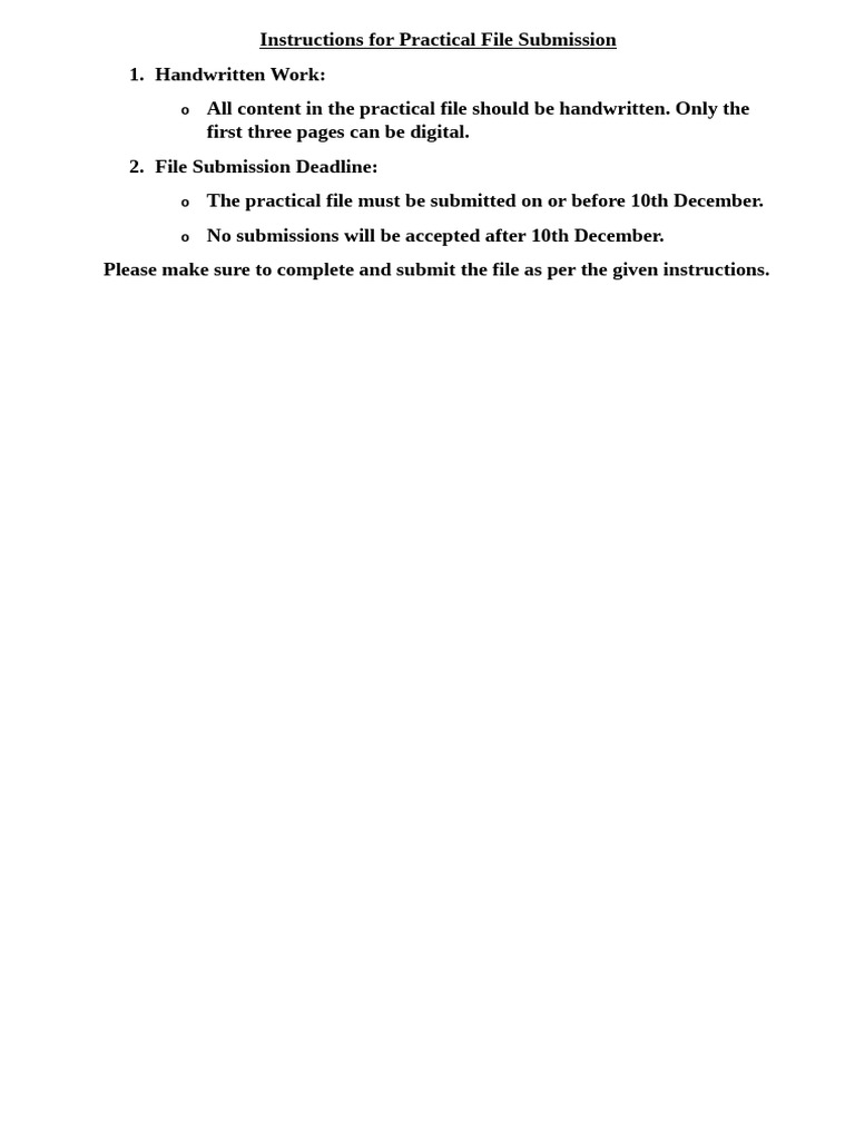 Practical File Submission Guidelines | PDF | Relational Database | Data ...