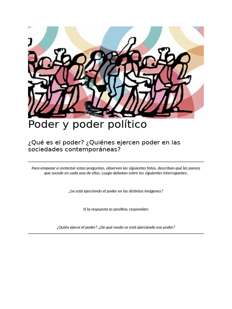 Relaciones y tipos de poder político | PDF | Democracia | Ideologías ...