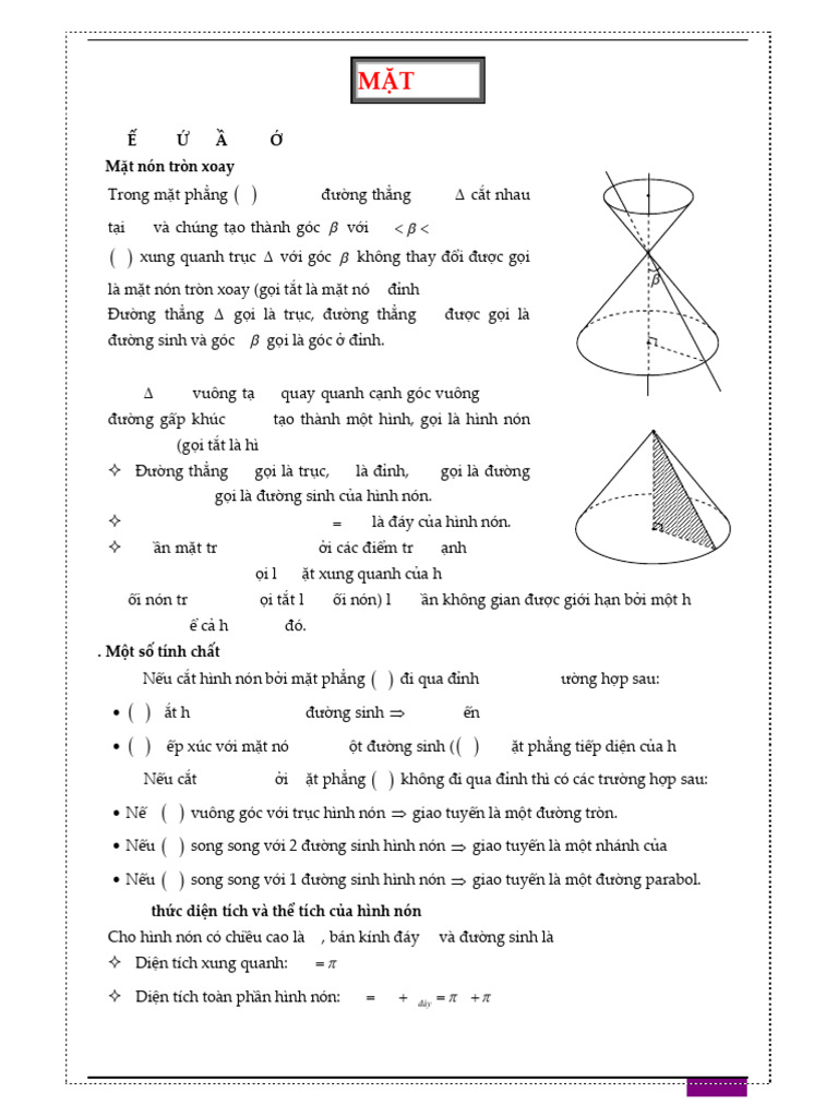 Mặt Nón Lần 2 Cho Hs | PDF