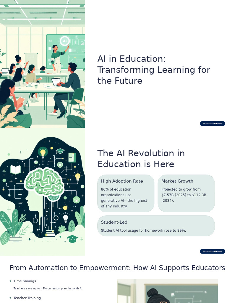 AI Transforming Education for Future | PDF | Artificial Intelligence ...