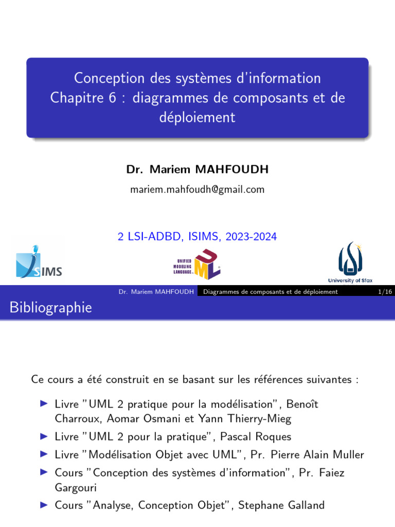 Diagrammes de composants et déploiement | PDF | Interface (Informatique ...