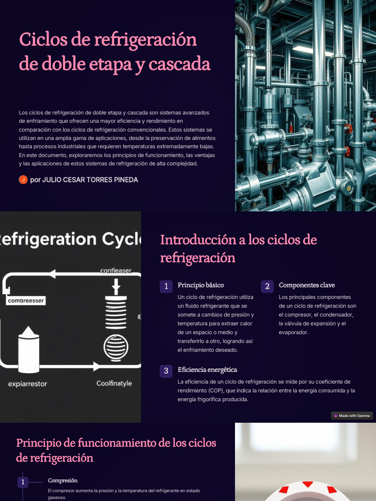Ciclos De Refrigeraci n Doble Etapa Y Cascada PDF Refrigeraci n 