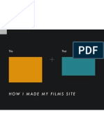 How I made my film site minimal, cool and cinematic
