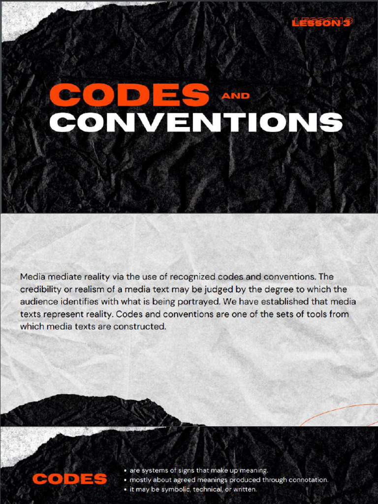 Lesson 20320 Codes 20 and 20 Conventions | PDF