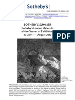 Sotheby's Summer Press Release