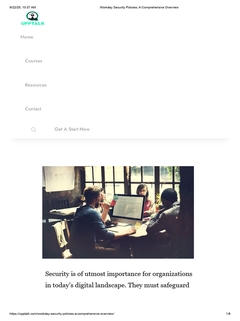 Workday Security Policies Overview | PDF | Securities | Policy