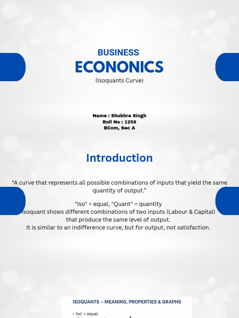Understanding Isoquants in Economics | PDF