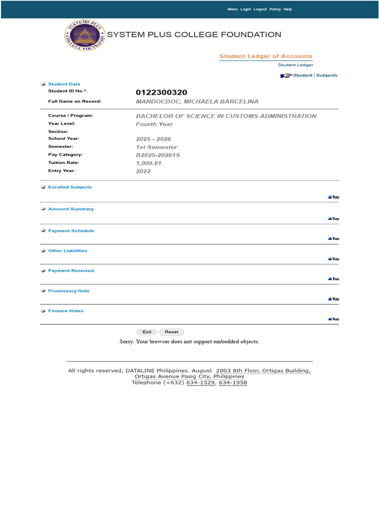 Student Ledger of Accounts (AddEditDelete) | PDF