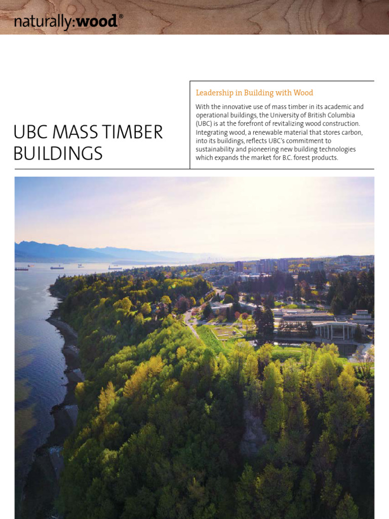 UBC's Innovative Mass Timber Buildings | PDF | Lumber | Materials