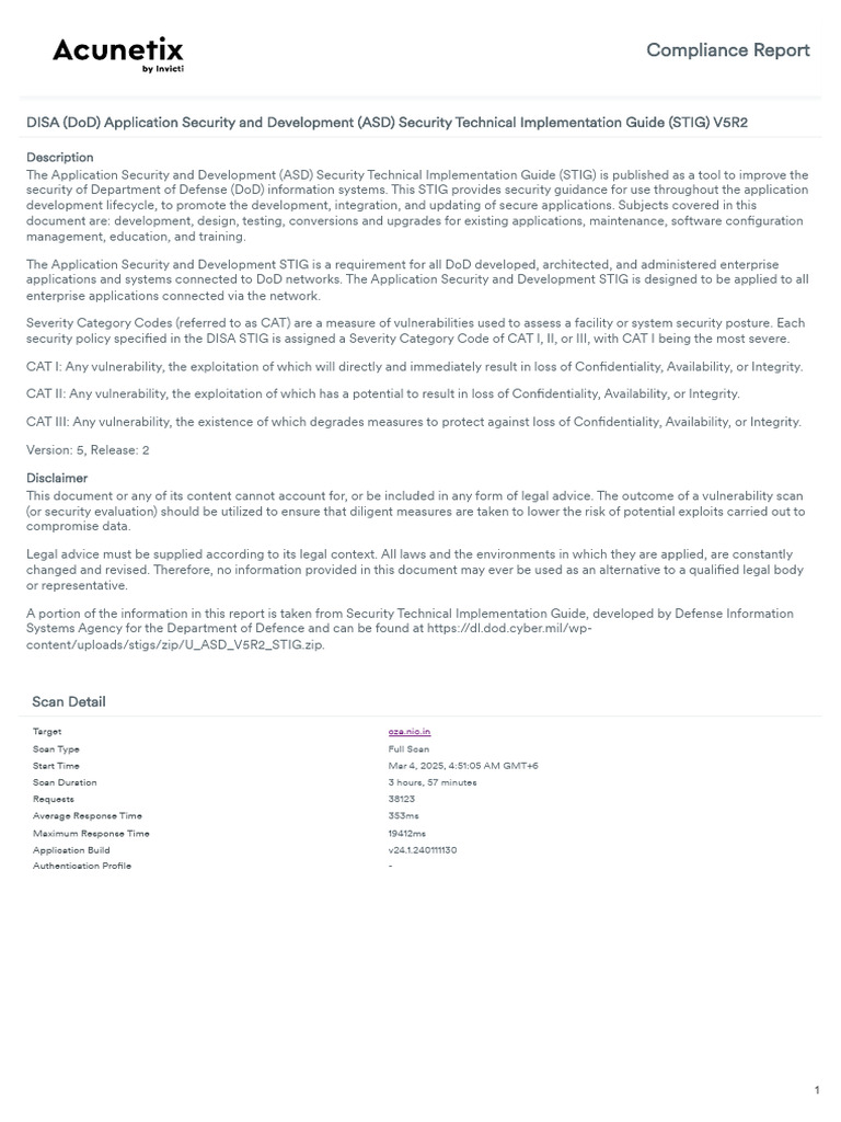 DoD Application Security STIG V5R2 Guide | PDF | Transport Layer ...