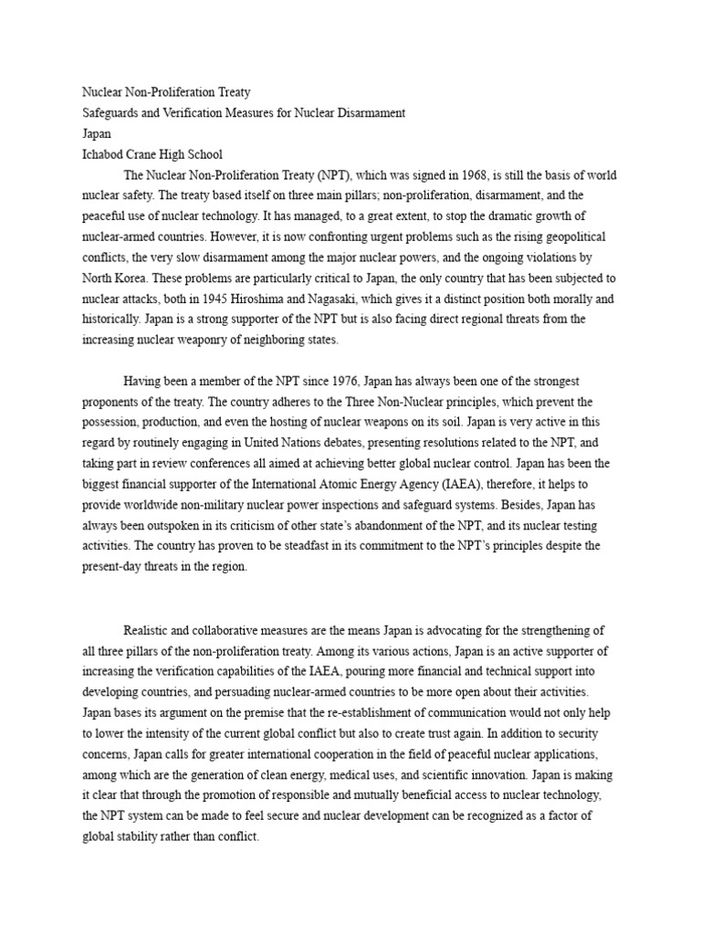 Untitled Document (Dragged) | PDF | Treaty On The Non Proliferation Of ...
