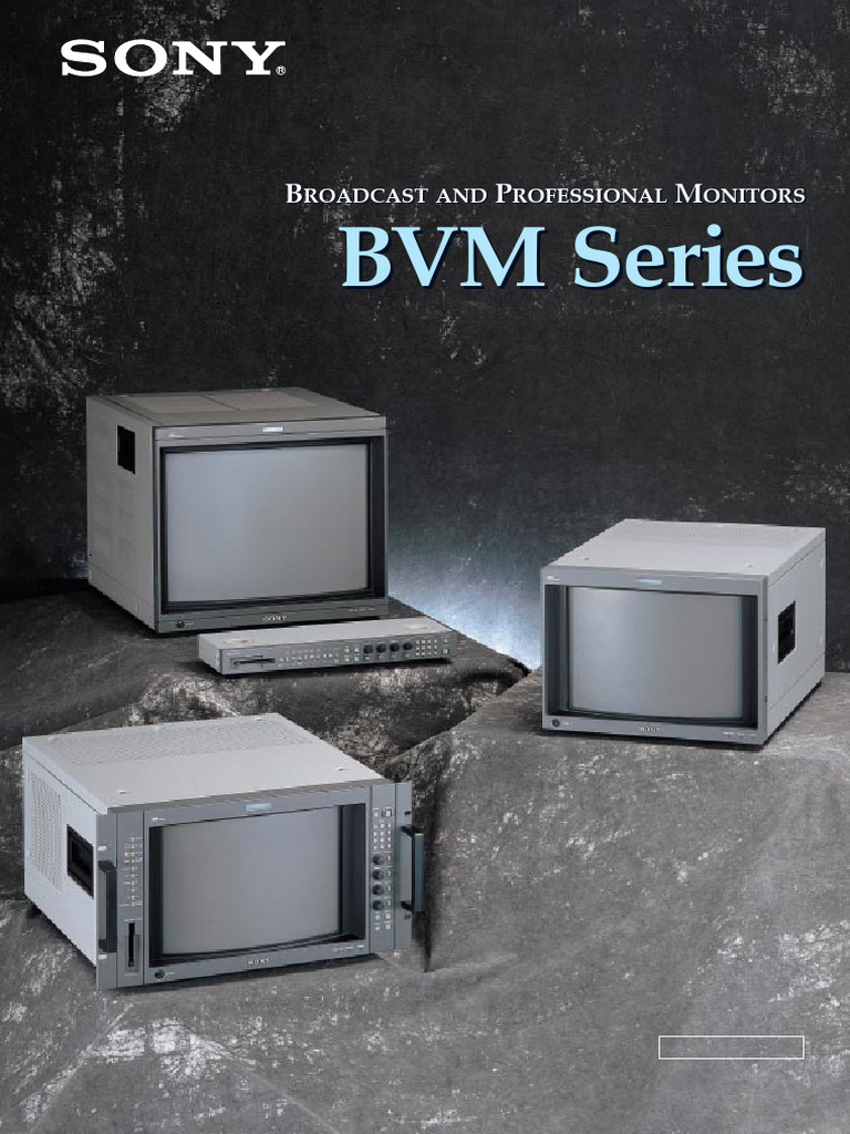 BVM Monitors Lineup | PDF | Computer Monitor | Display Resolution