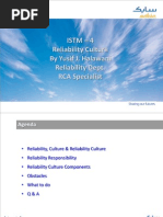 Istm - 4 Reliability Culture by Yusif J. Halawani Reliability Dept. RCA Specialist