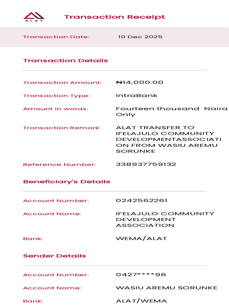 Transaction Receipt | PDF
