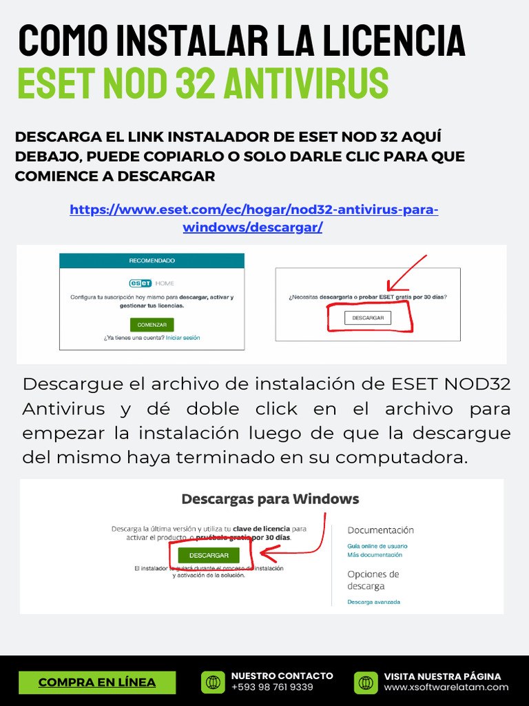 Guía de Instalación ESET NOD32 Antivirus | PDF