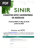 Emissão do MTR no Sistema SINIR | PDF | Desperdício