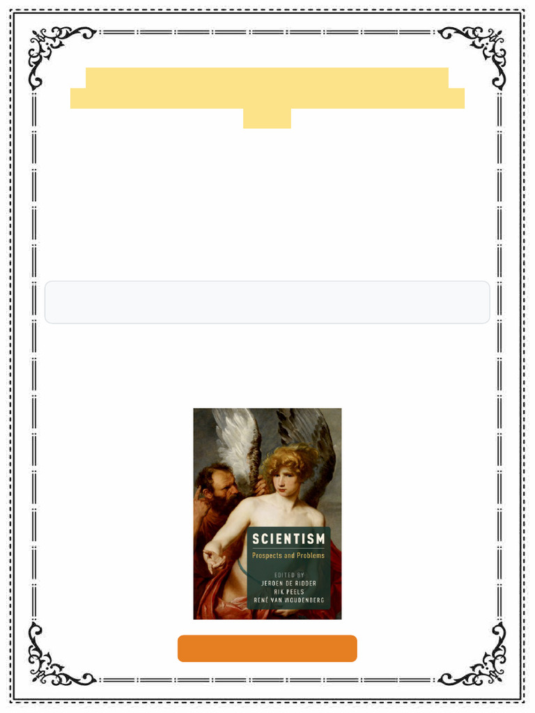 Scientism: Prospects and Problems de Ridder Ebook Premium Full Text ...