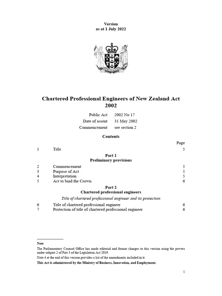 Chartered Professional Engineers Act 2002 | PDF | Criminal Procedure In ...