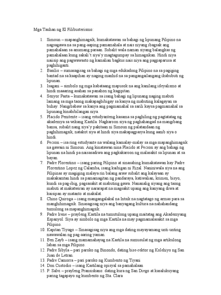 El filibusterismo means image