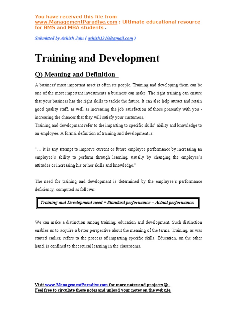 APPRAISEE S TRAINING AND DEVELOPMENT NEEDS SAMPLE visual data 8