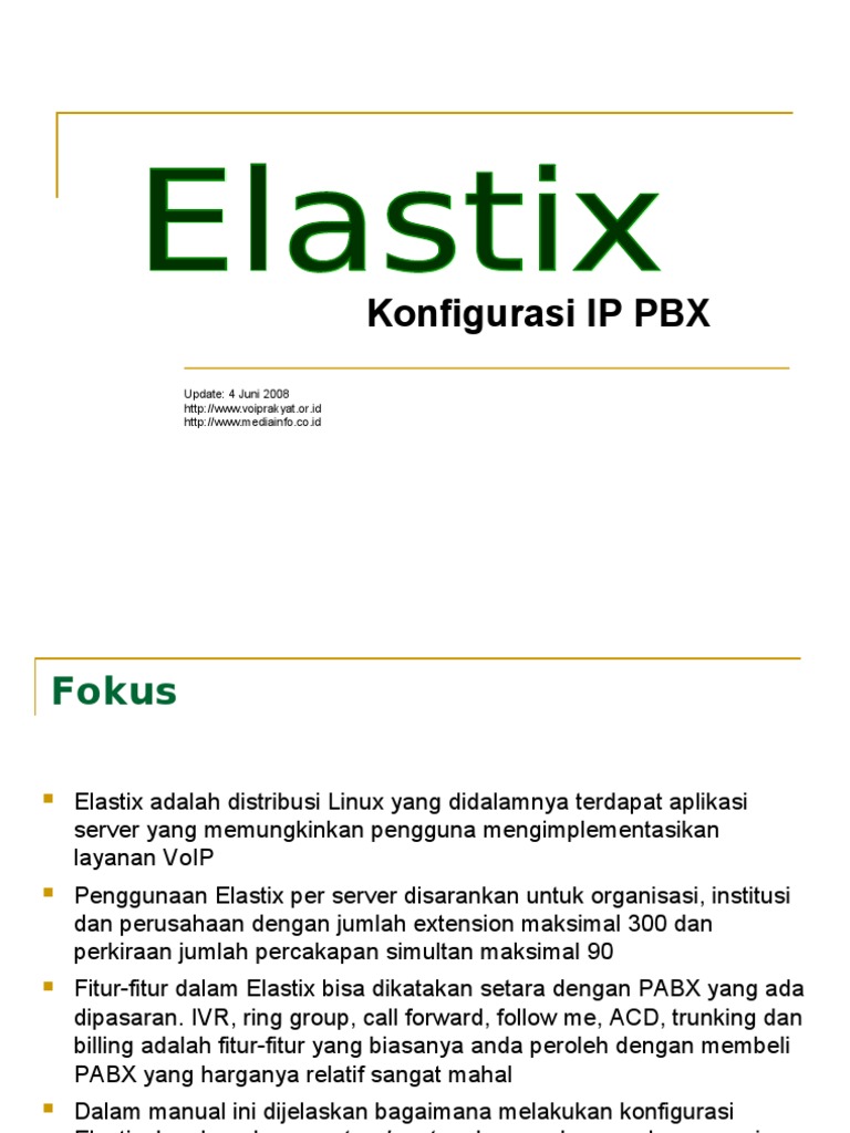Manual Ippbx Elastix | PDF