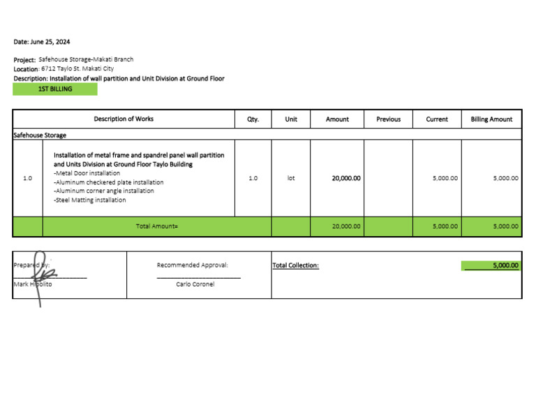 Wall Partition Installation G.f-taylo | PDF