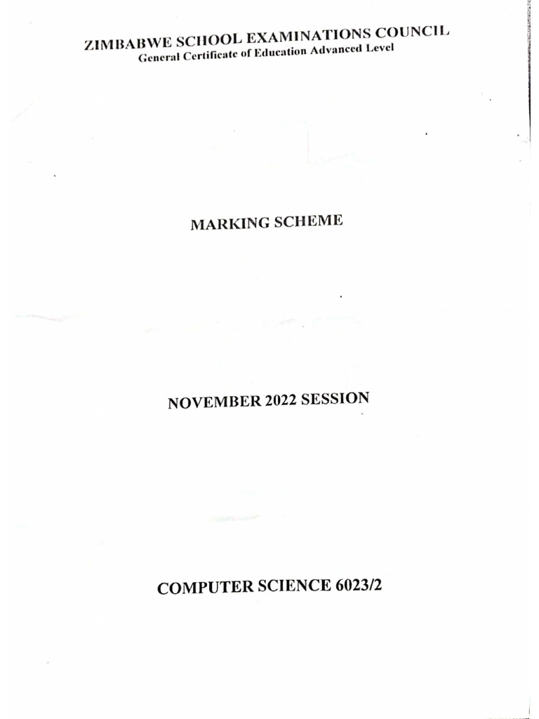 A - Level - Marking - Guides - 2022 Computer Science | PDF