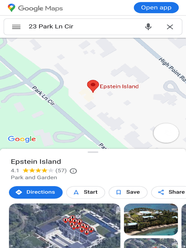 Epstein Island - Google Maps | PDF