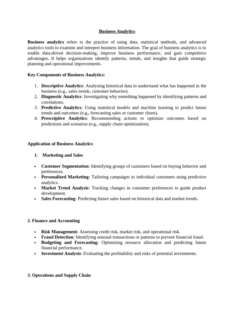 Understanding Business Analytics Techniques | PDF | Analytics ...