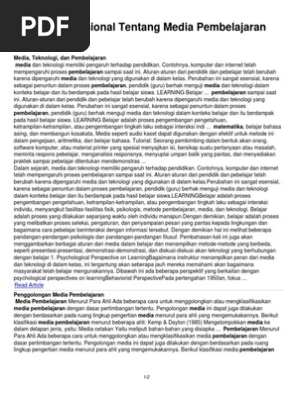 jurnal internasional tentang belajar dan pembelajaran