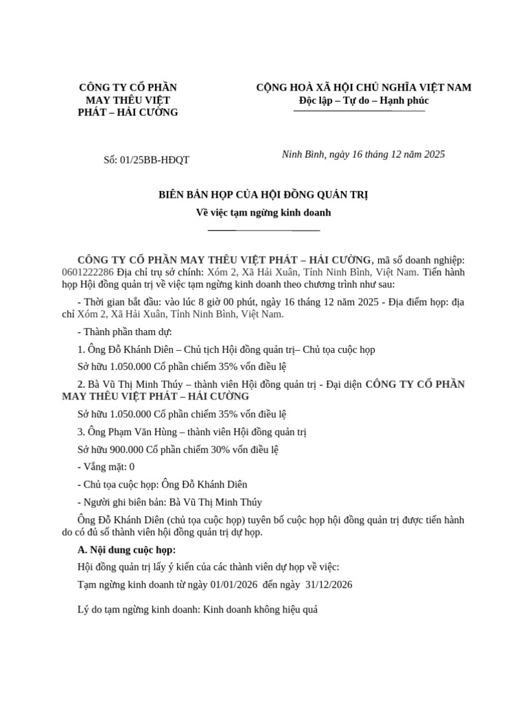d. Biên bản họp | PDF