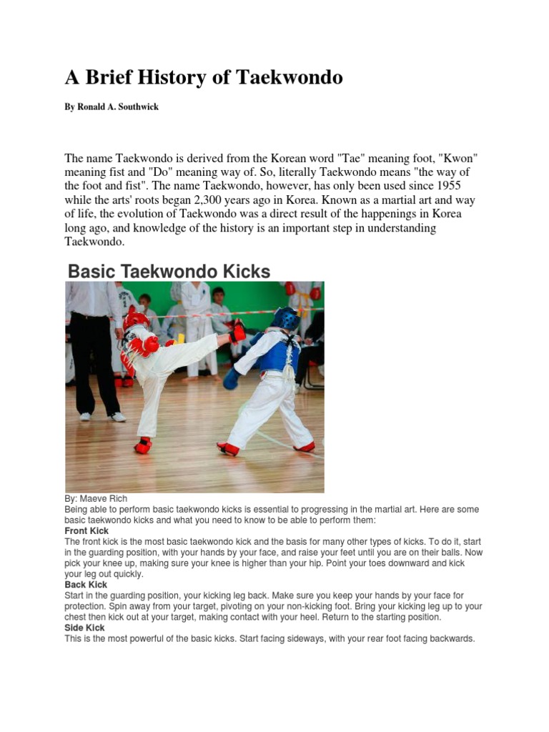 Taekwondo Books Pdf