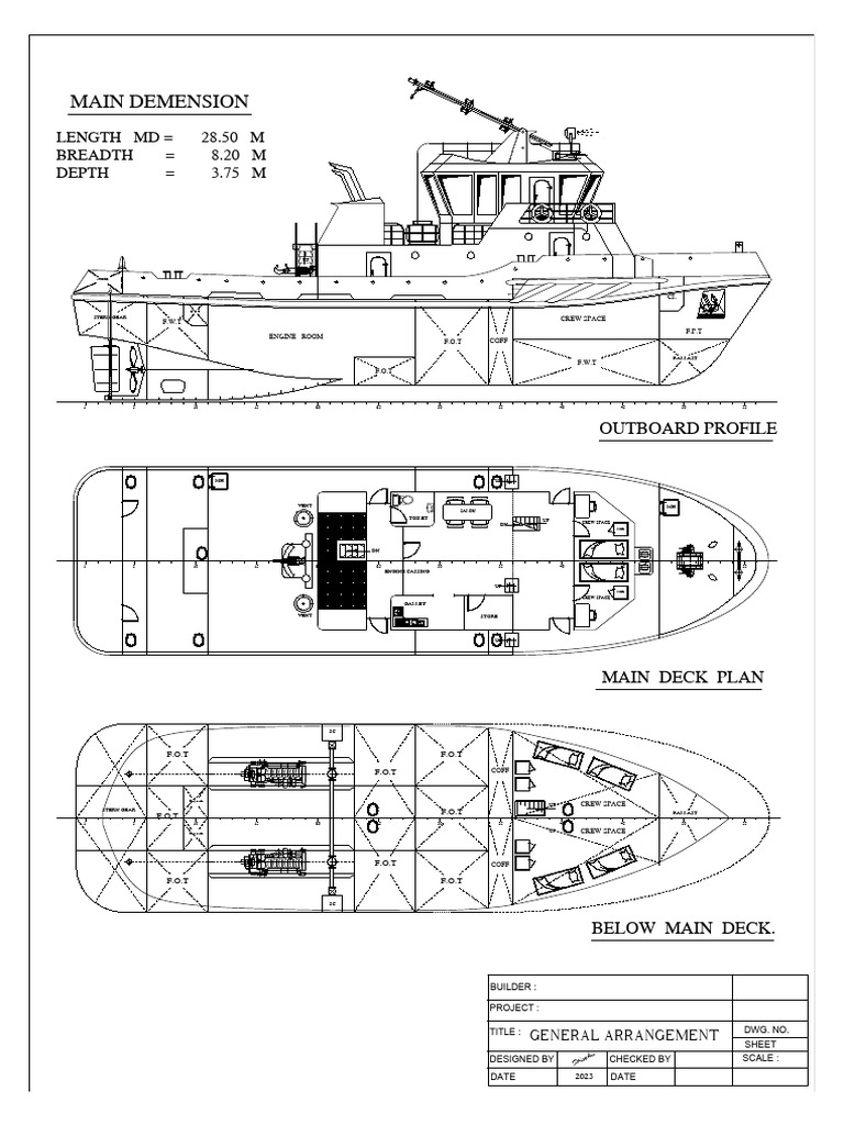 New Tug Boat 28 Meters MJM-24020 Per 11-07-2024 | PDF | Watercraft | Ships