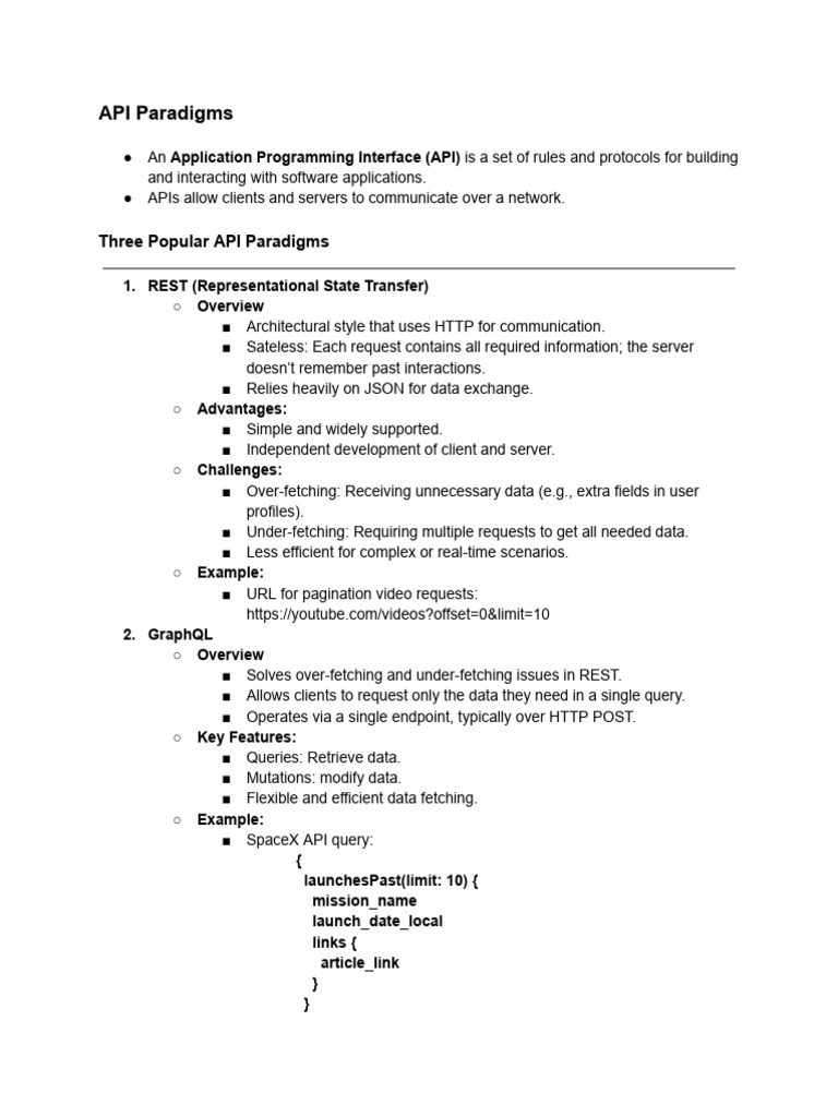 09 API Paradigms | PDF | Json | Software