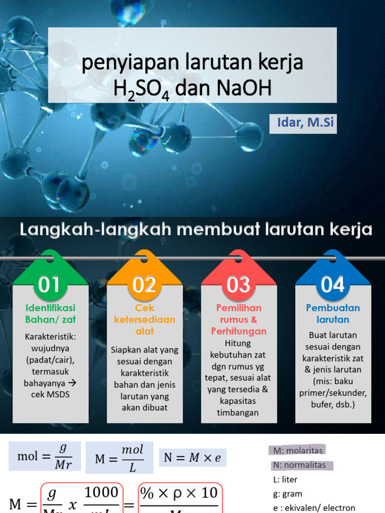 Panduan Pembuatan Larutan H2SO4 dan NaOH | PDF